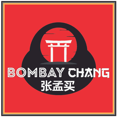 the Bombay Chang logo on a red background